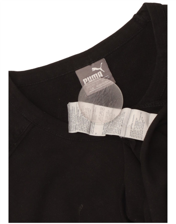 Męski T-shirt PUMA BVB Dortmund, duży, czarny, bawełniany