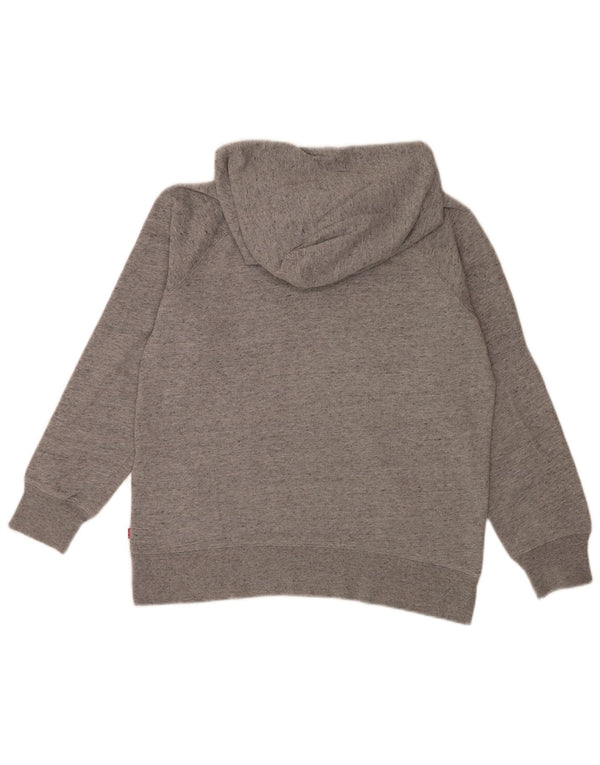Męski sweter z kapturem i grafiką Levi's XS Szary, nakrapiany bawełniany