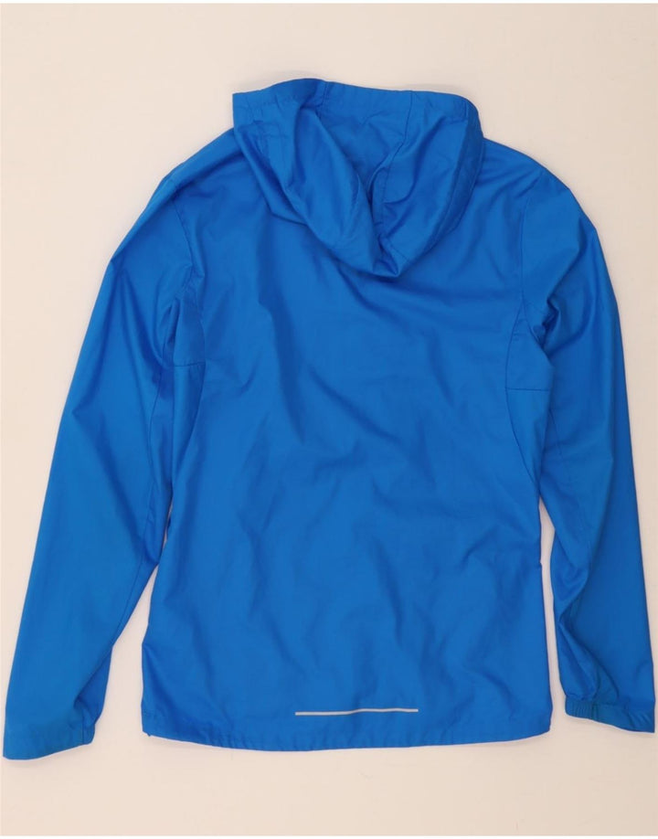 ADIDAS Mens Hooded Tracksuit Top Jacket XS Blue Polyester Vintage Adidas and Second-Hand Adidas from Messina Hembry 