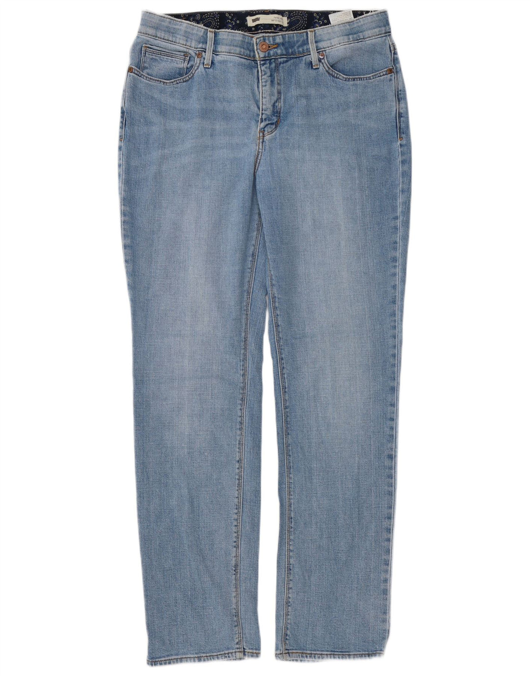 Damskie jeansy Levi's 525 Straight W32 L32 Niebieskie bawełniane