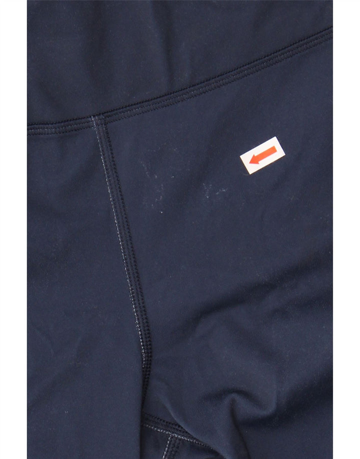 Legginsy damskie ATHLETA UK 10, małe, granatowe, z blokami kolorów