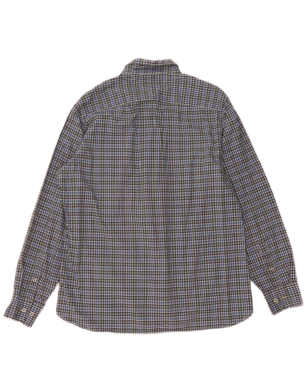 Męska koszula o dopasowanym kroju Tommy Hilfiger, duża, niebieska bawełniana krata