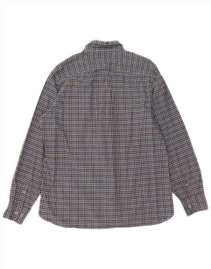 Męska koszula o dopasowanym kroju Tommy Hilfiger, duża, niebieska bawełniana krata
