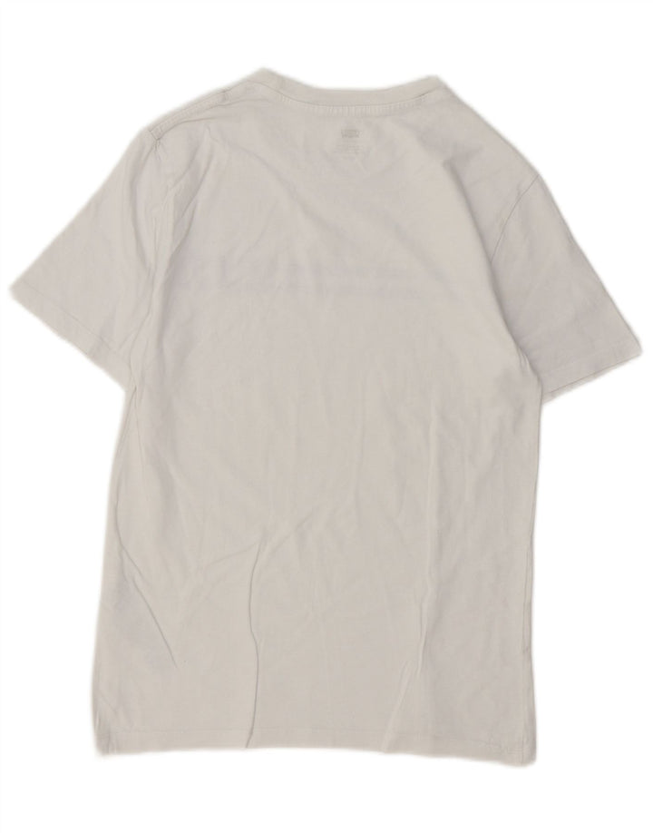 Męski T-shirt z grafiką Levi's, mały, biały, bawełniany