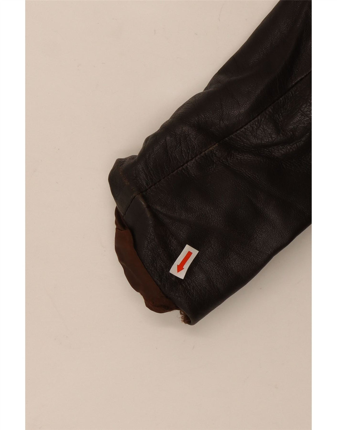 Vintage męska kurtka skórzana UK 38 średni brąz