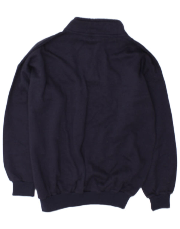 Sweter damski w stylu vintage, UK 14, średni granatowy, bawełniany