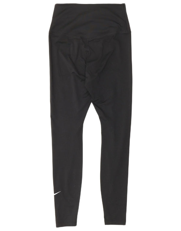 Damskie legginsy Nike Dri Fit UK 10, małe, czarne, poliestrowe