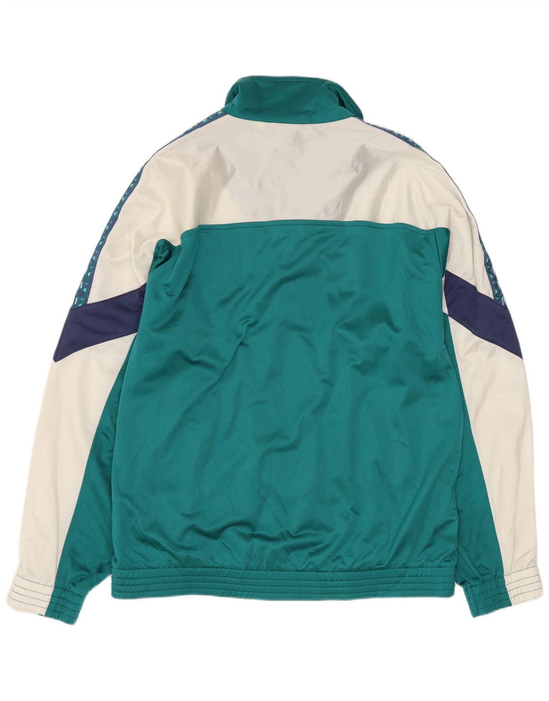 Kurtka męska dresowa LOTTO UK 40/42, duży turkusowy blok kolorów