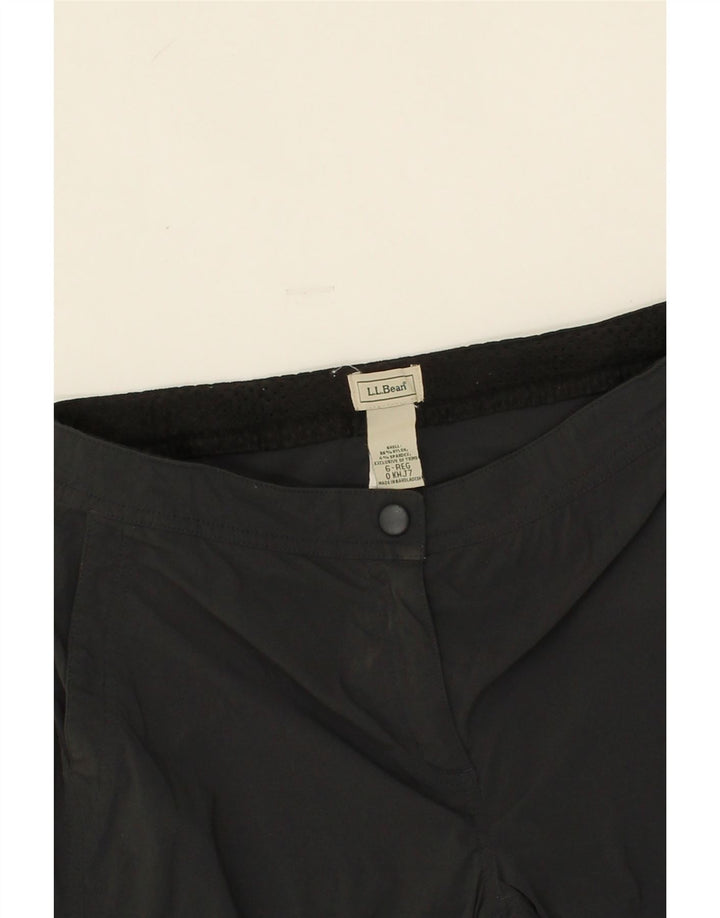 L.L.BEAN Womens Straight Cargo Trousers US 6 Medium W32 L32 Black Nylon Vintage L.L.Bean and Second-Hand L.L.Bean from Messina Hembry 