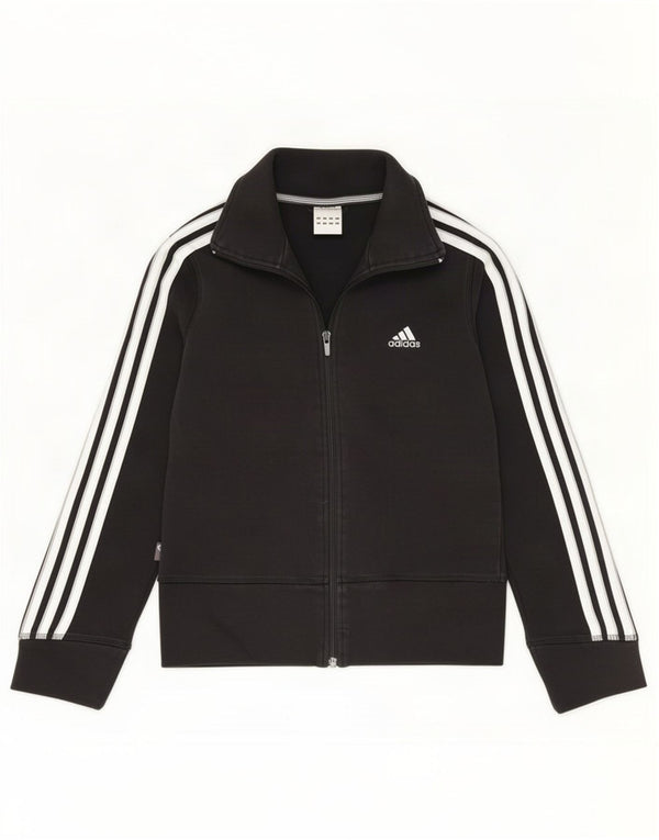Damska kurtka dresowa Adidas UK 10 mała czarna bawełniana