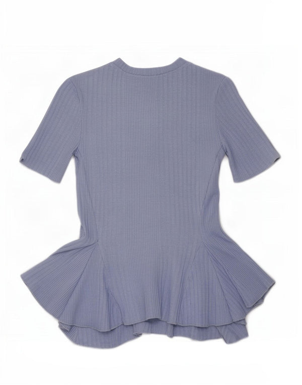 Asymetryczna bluzka damska Zara Top UK 8 Small Blue