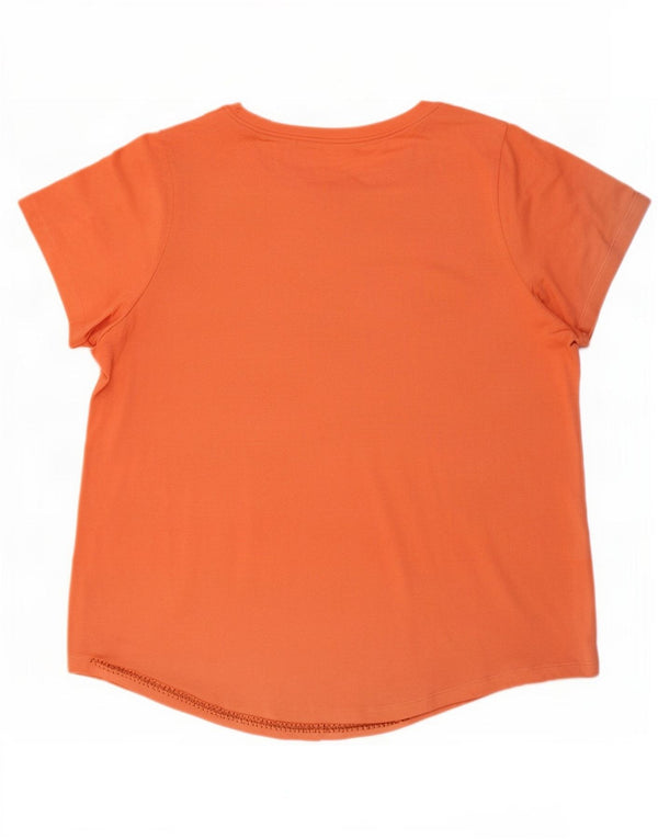 Damska koszulka Nike Dri Fit Top UK 20 2XL Pomarańczowy poliester