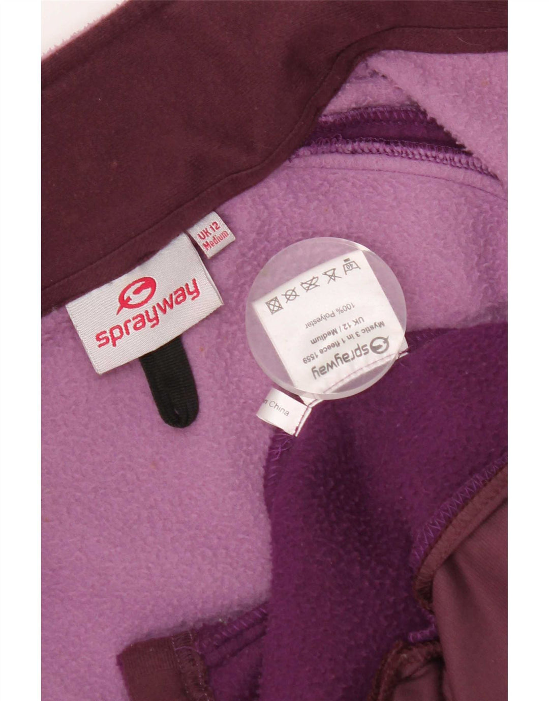 Damska kurtka polarowa Sprayway Liner UK 12 w kolorze średniofioletowym