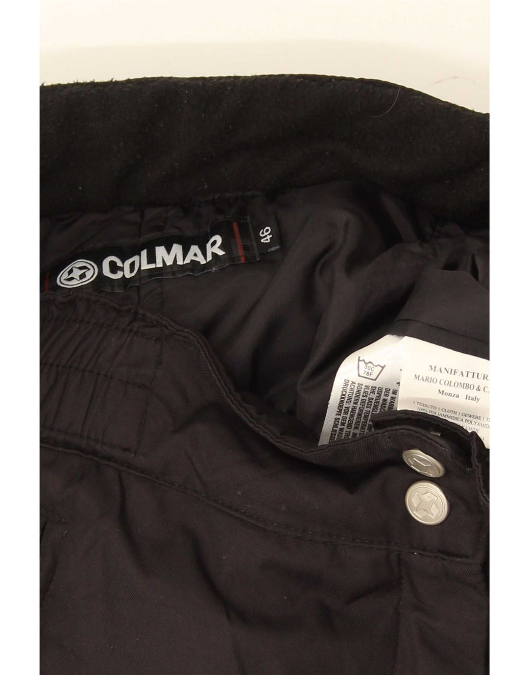Damskie spodnie narciarskie Colmar IT 46, duże, czarne, poliamidowe
