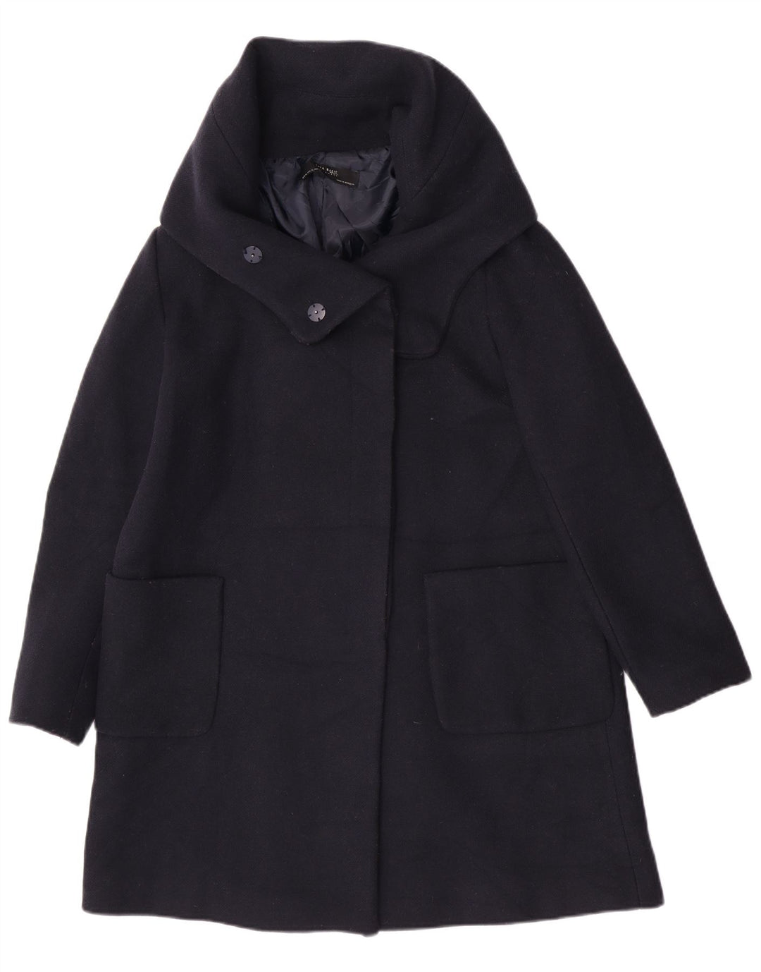 Płaszcz damski Zara UK 18 XL granatowy akryl