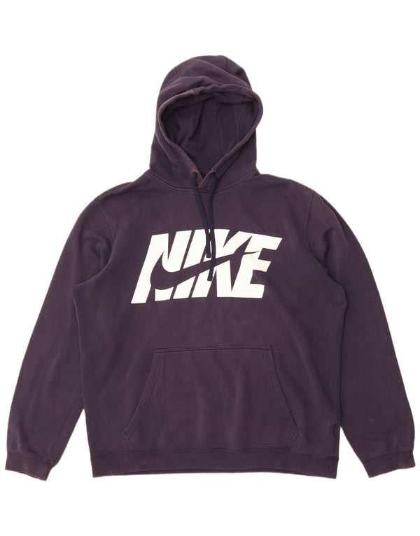 Męski sweter z kapturem Nike Graphic XL, granatowy, bawełniany