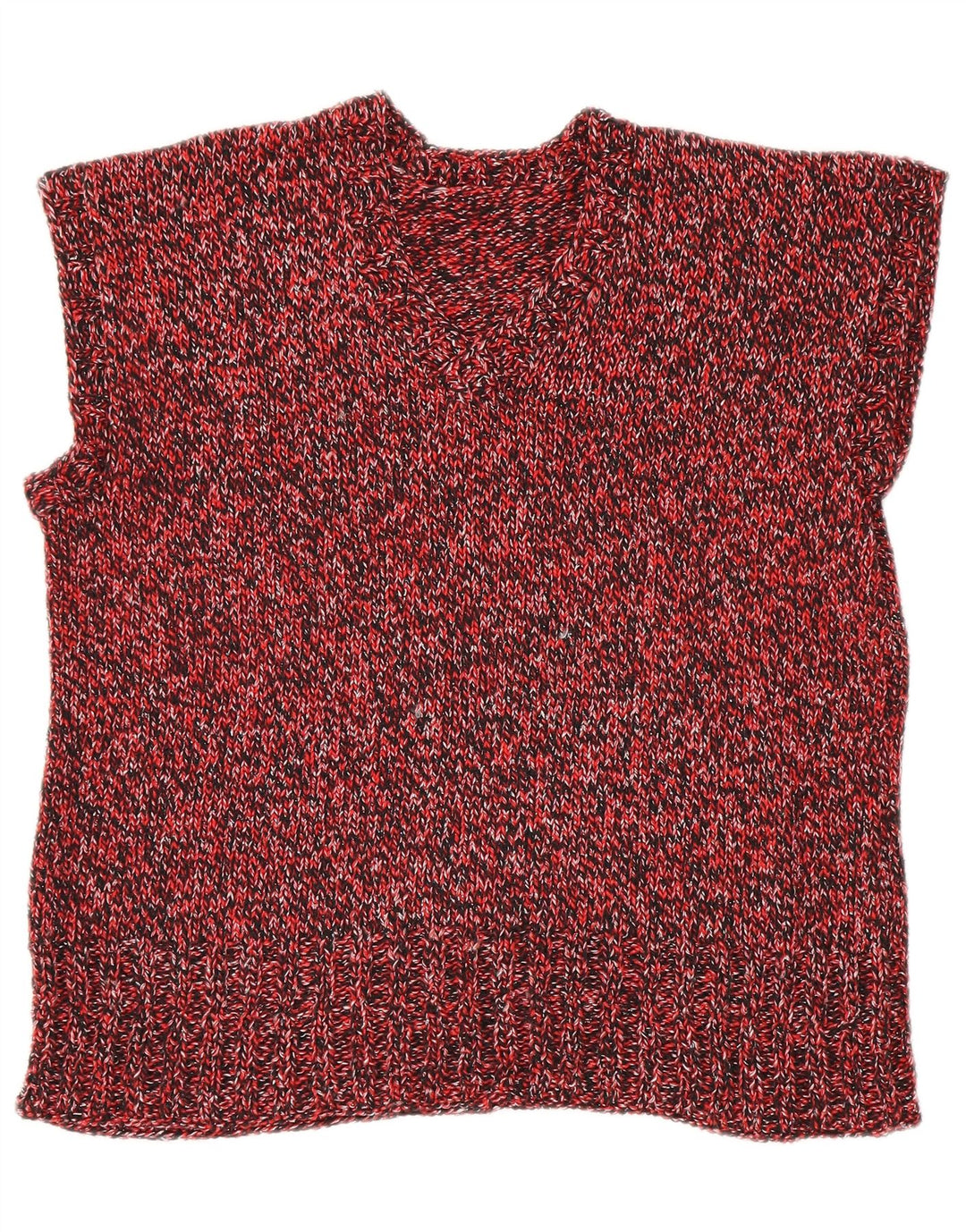 Vintage damski podkoszulek z kamizelką UK 18 XL w kolorze czerwonym nakrapianym