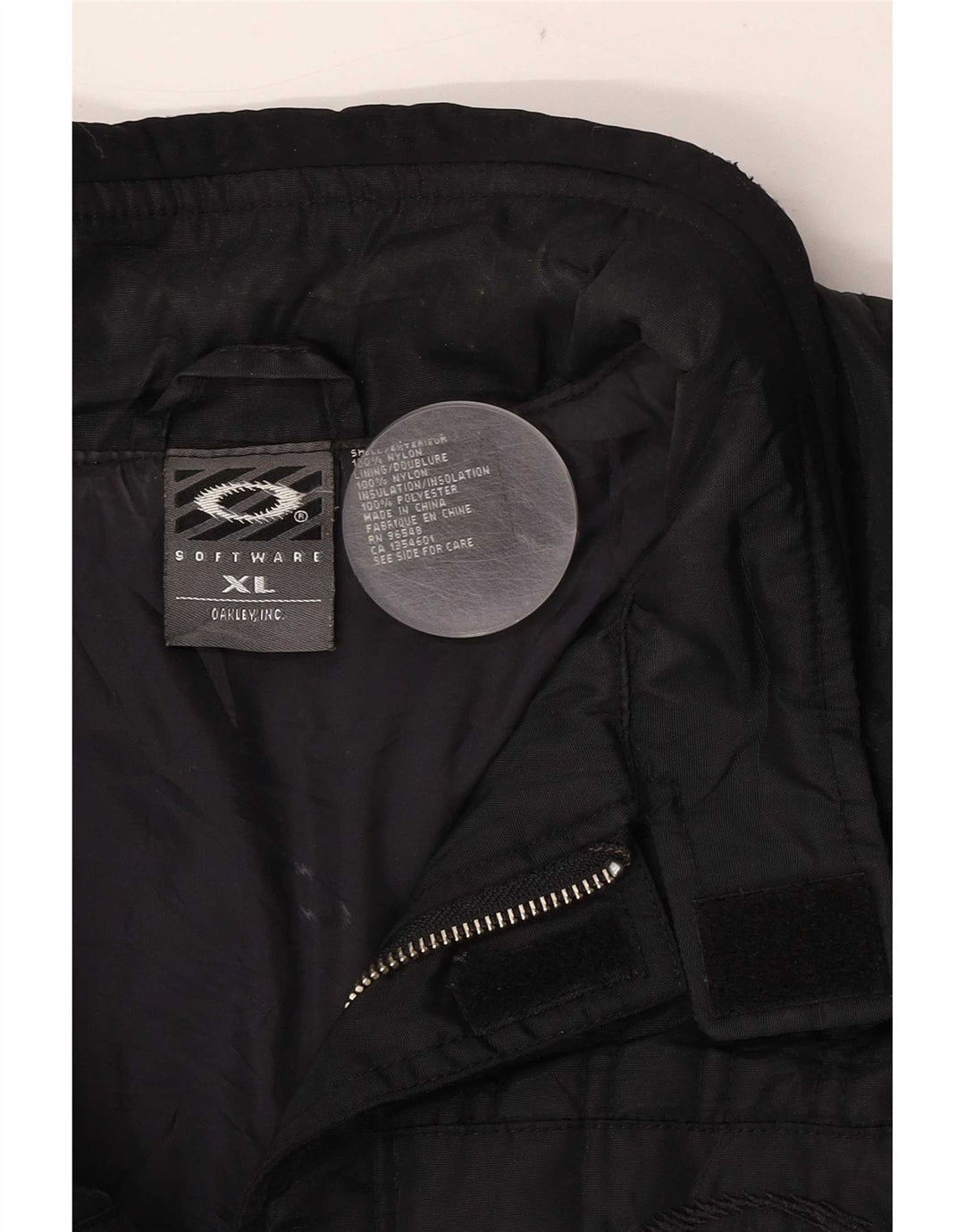 Męska ocieplana kurtka Oakley UK 42 XL, czarny nylon