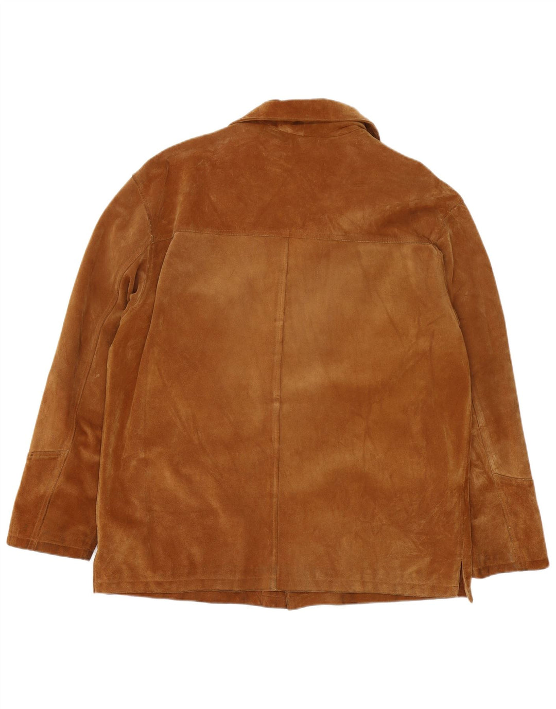 Vintage męska zamszowa kurtka UK 44 2XL brązowa skóra