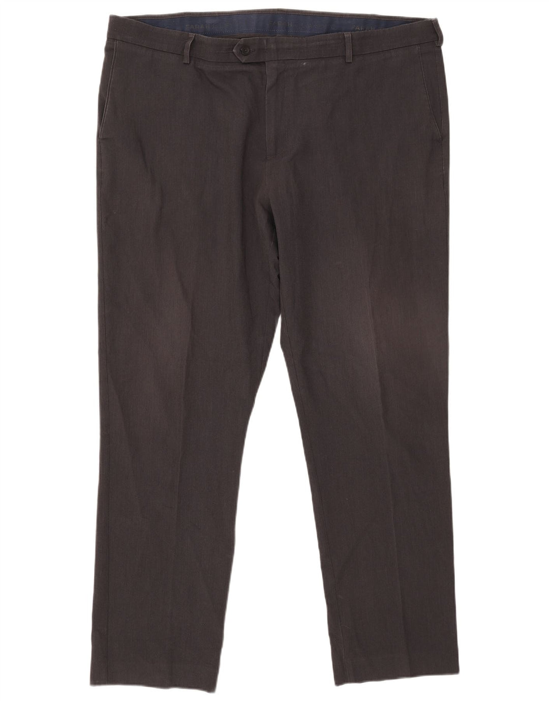 Męskie klasyczne spodnie garniturowe Farah W44 L33 Szary poliester