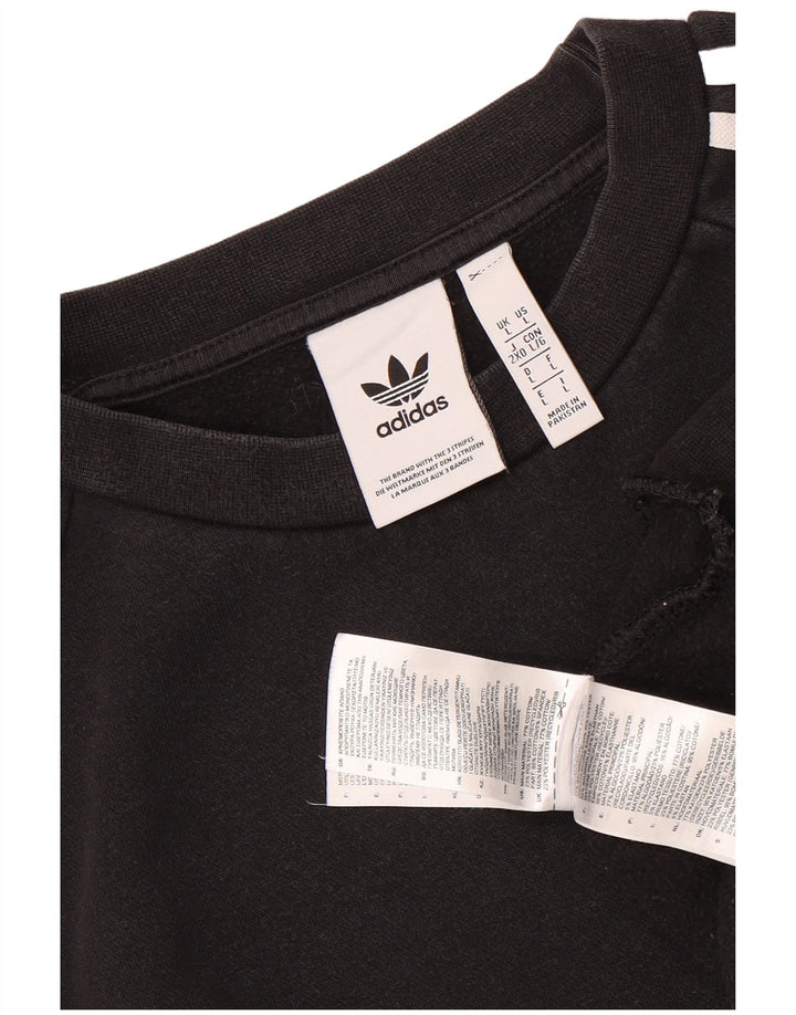Bluza męska ADIDAS, duża, czarna, bawełniana