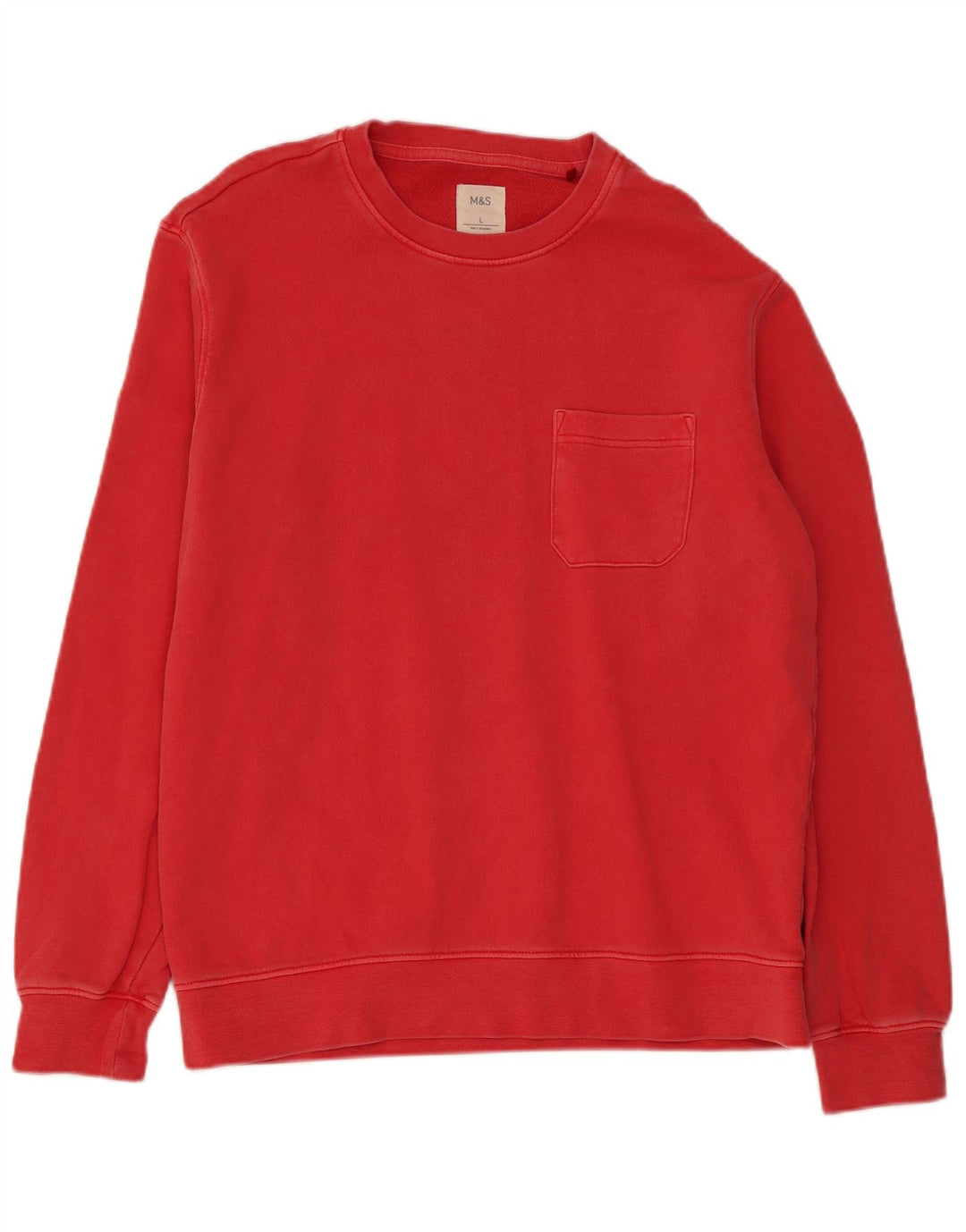 Marks & Spencer Męski sweter, duży, czerwony, bawełniany
