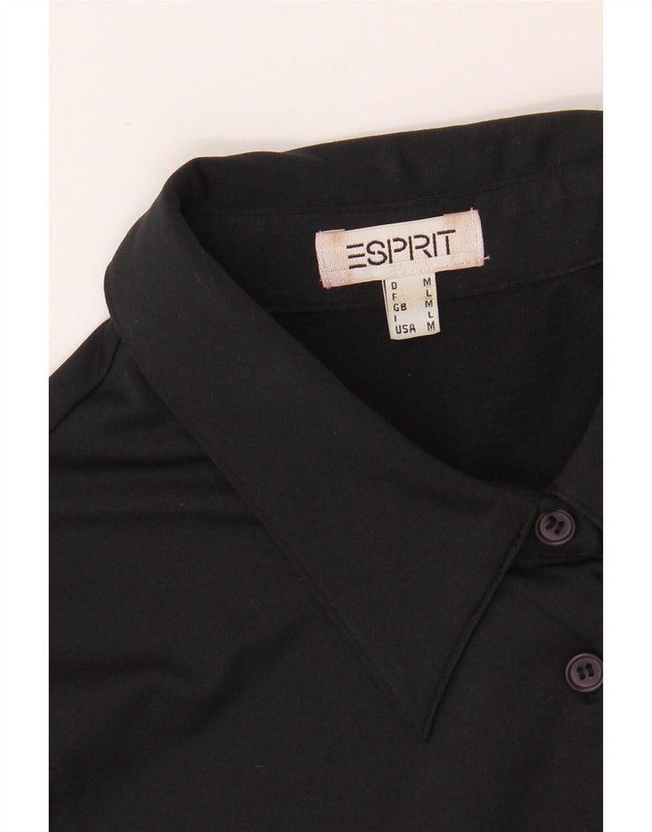 ESPRIT Womens Sleeveless Shirt Blouse UK 12 Medium Black Polyester Vintage Esprit and Second-Hand Esprit from Messina Hembry 
