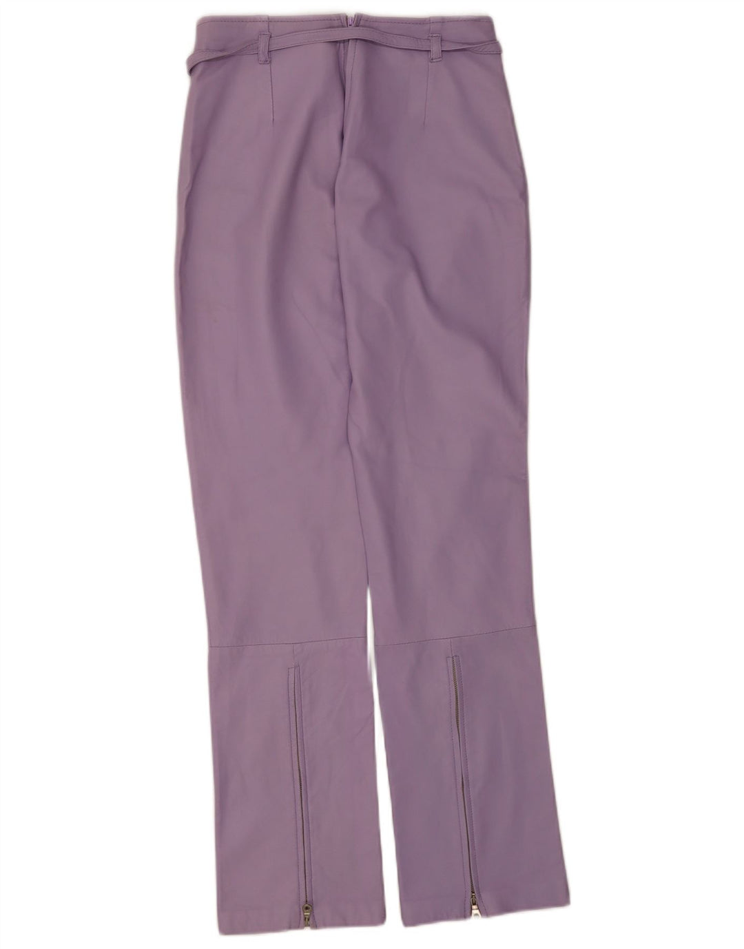 Damskie skórzane spodnie vintage IT 44 Medium W28 L32 Fioletowa skóra