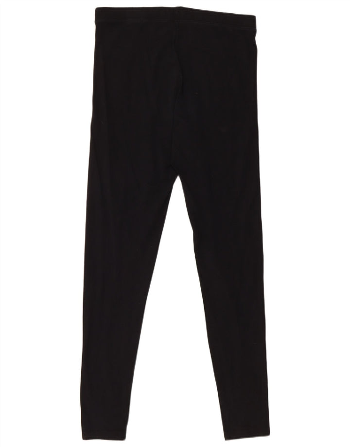 Legginsy damskie Marks & Spencer UK 12, średnie, czarne, bawełniane