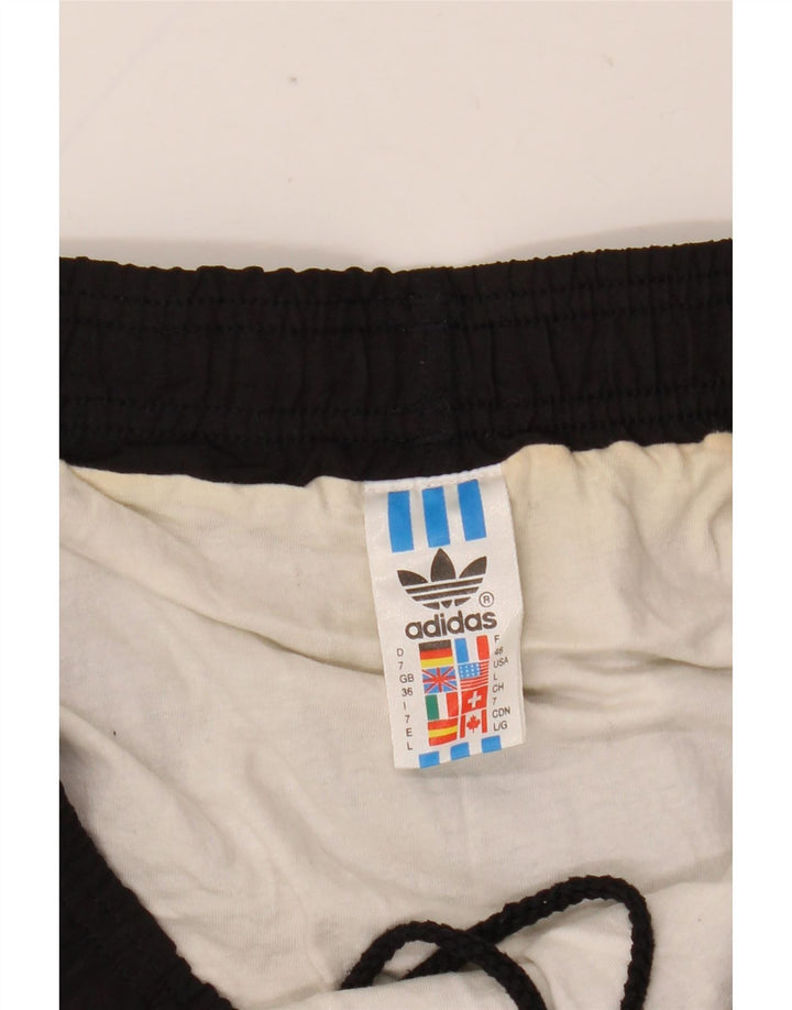 Męskie spodenki sportowe ADIDAS, duże, czarne, bawełniane