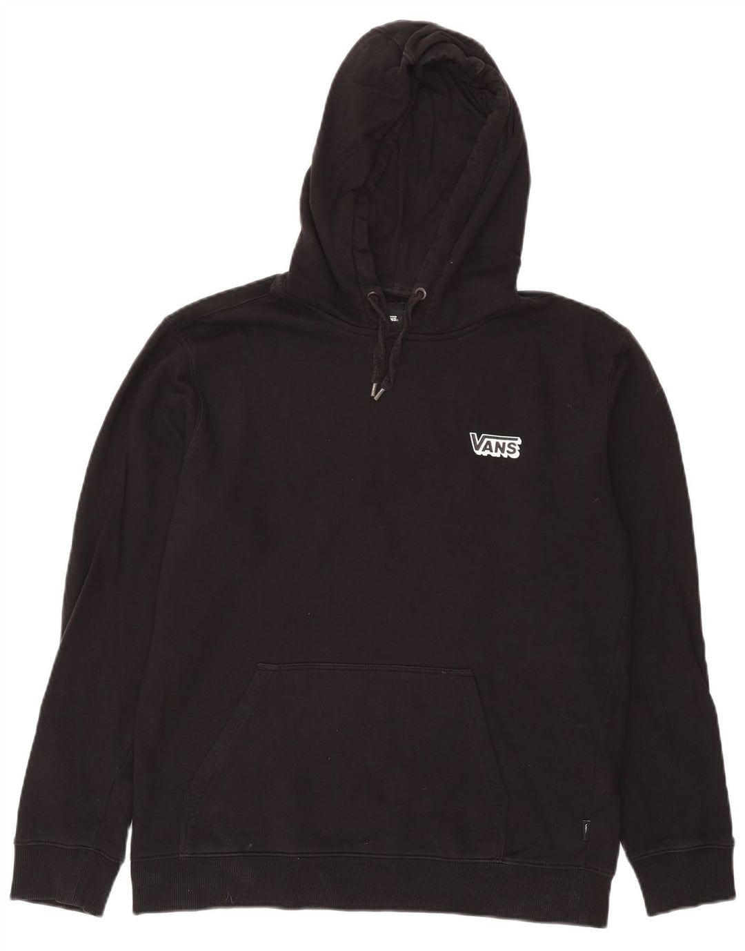 Męski sweter z kapturem Vans z grafiką, średni czarny, bawełniany