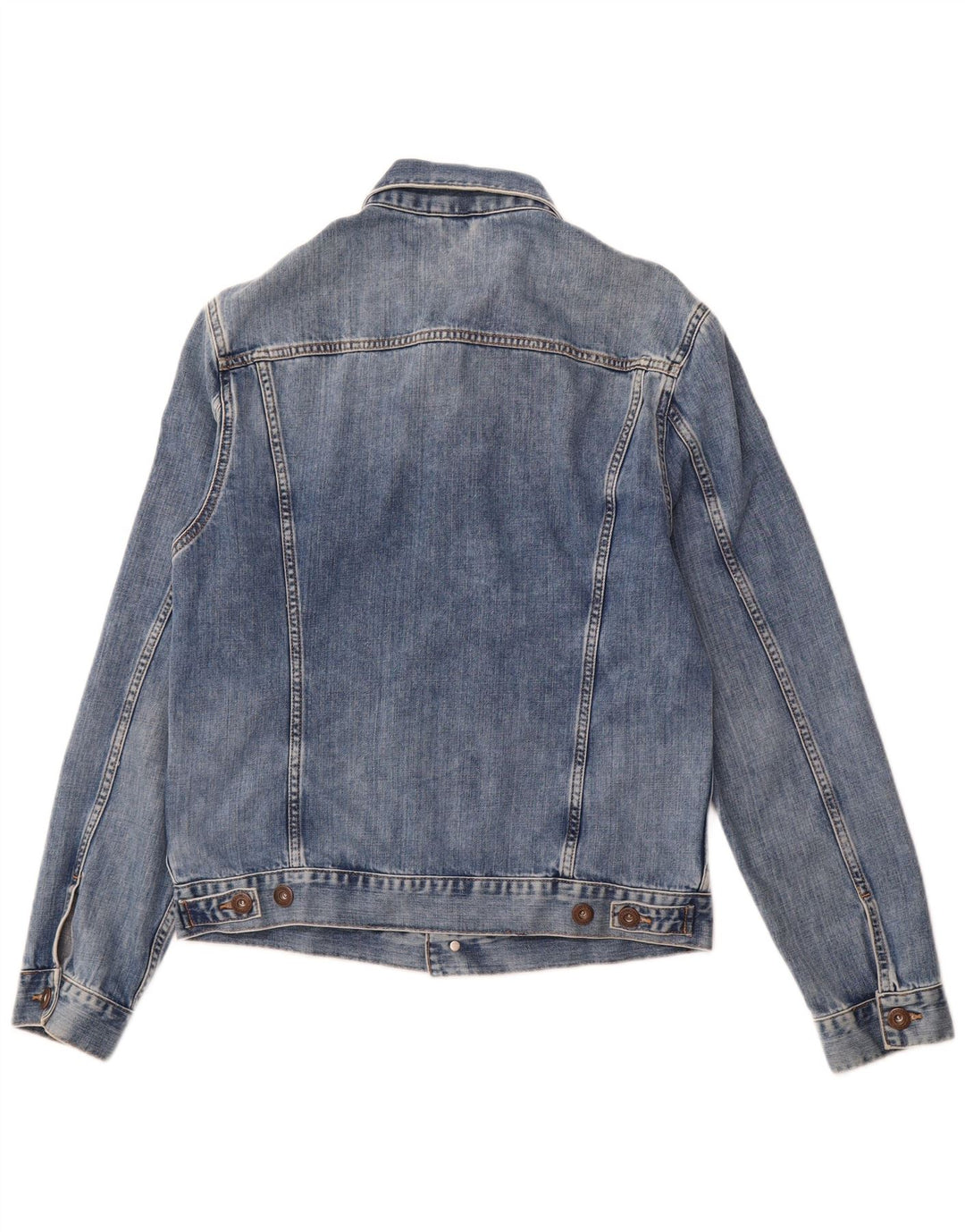 CROSS JEANS Męska kurtka dżinsowa UK 38 Średnio niebieska, bawełniana