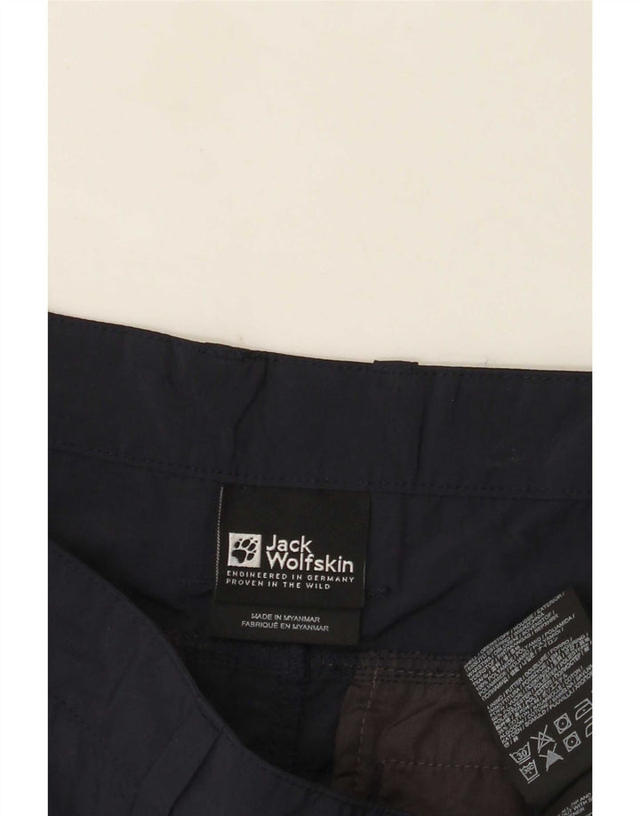 Męskie spodenki cargo Jack Wolfskin W36, duże, granatowe, poliamidowe