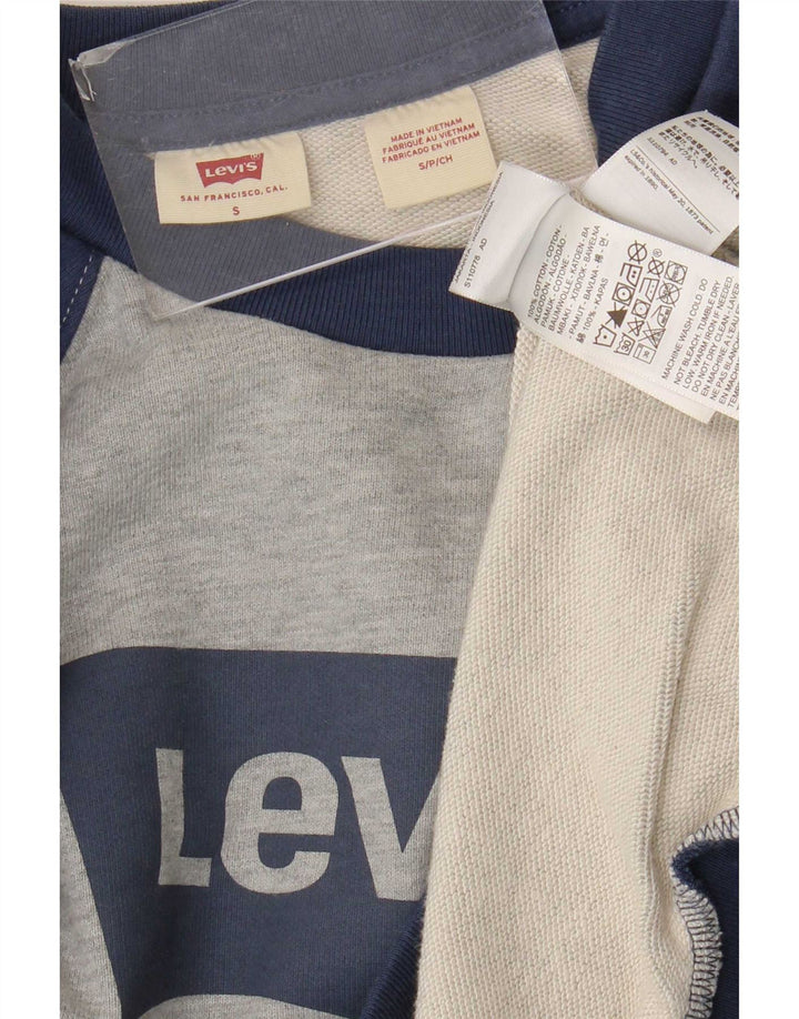 Damski sweter oversize z grafiką Levi's UK 10 Small Grey