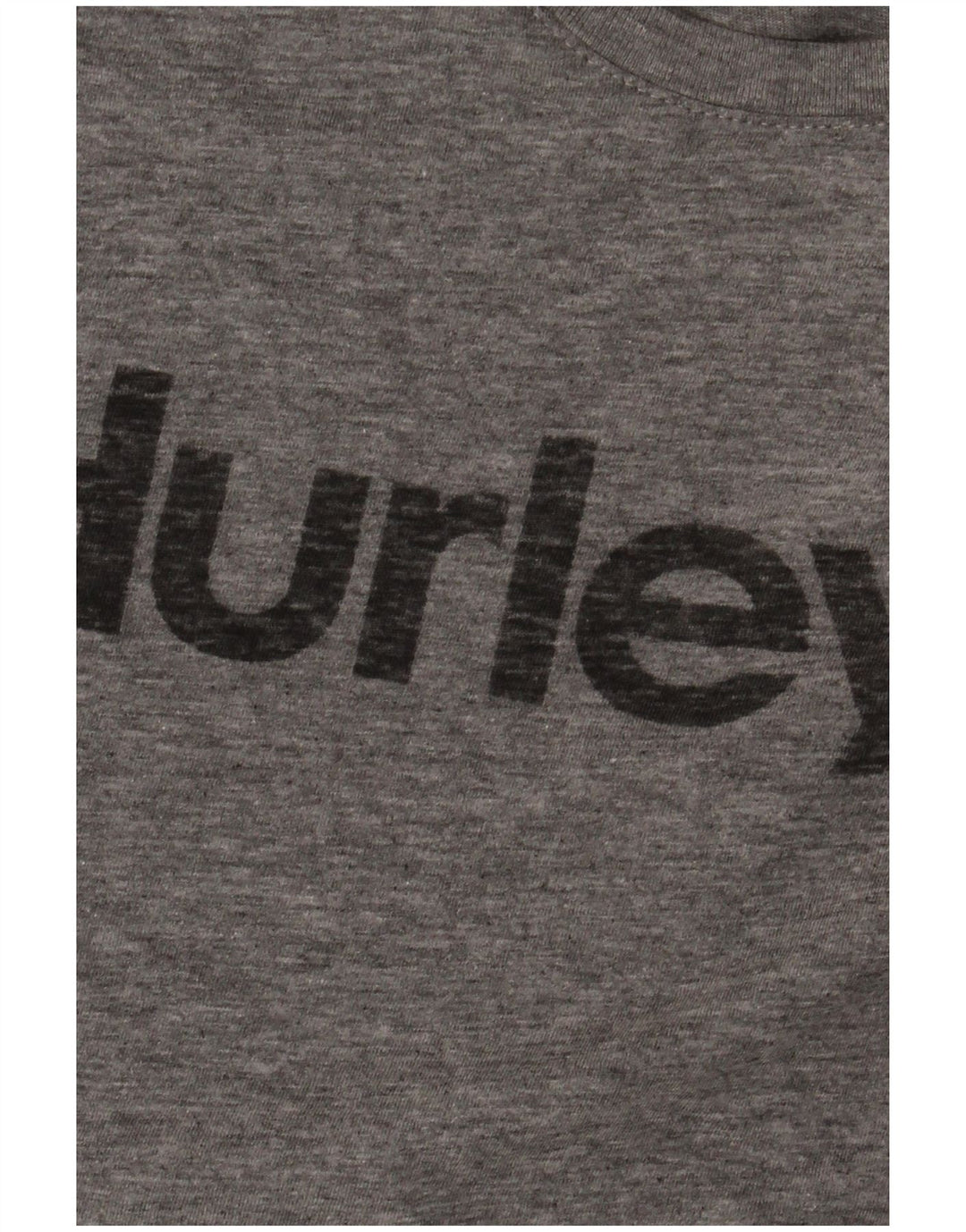 Męski T-shirt z grafiką Hurley, mały, szary, bawełniany w plamki