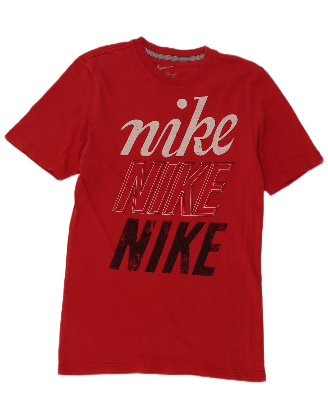 Męski T-shirt z grafiką Nike o standardowym kroju, mały, czerwony