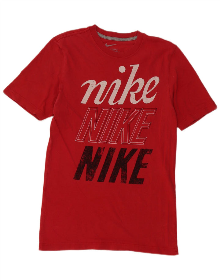 Męski T-shirt z grafiką Nike o standardowym kroju, mały, czerwony