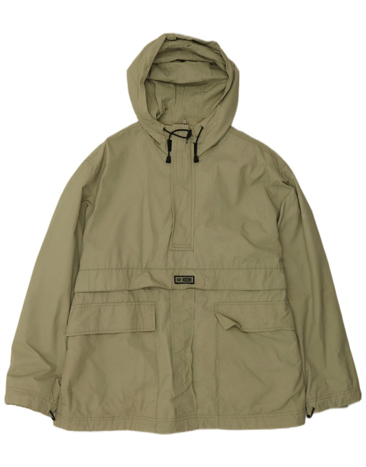 Męska kurtka Anorak z kapturem CAT UK 40, duża, bawełniana khaki