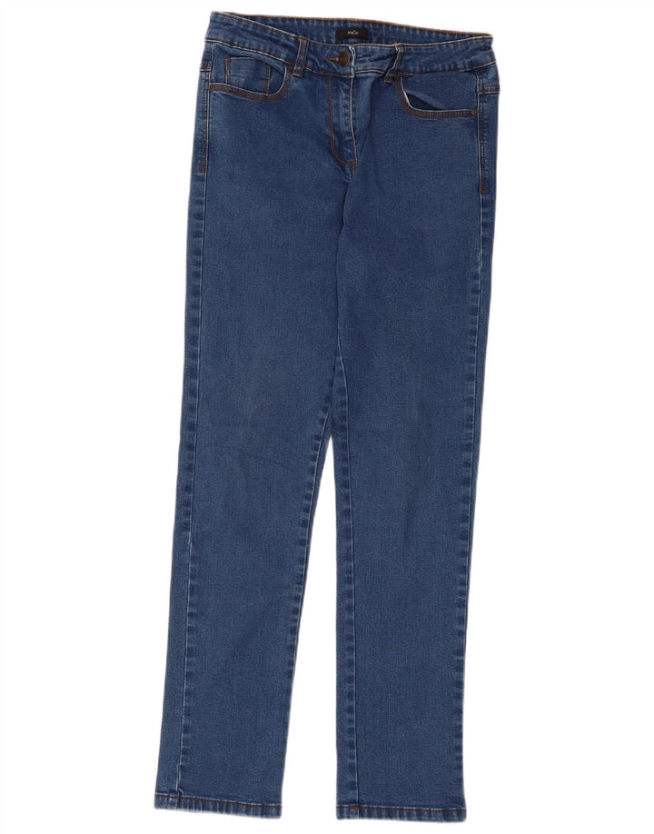 Damskie jeansy M&Co Slim UK 8 Small W30 L28 Niebieskie bawełniane