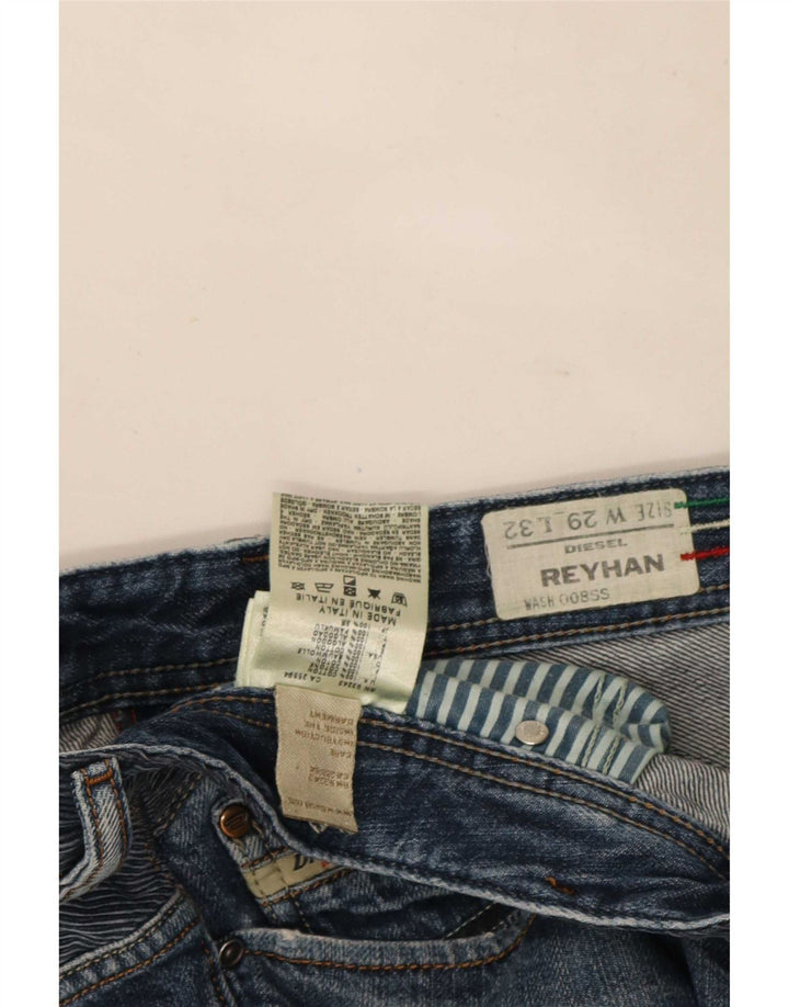 Diesel Męskie Reyhan Bootcut Jeans W29 L32 Granatowa bawełna