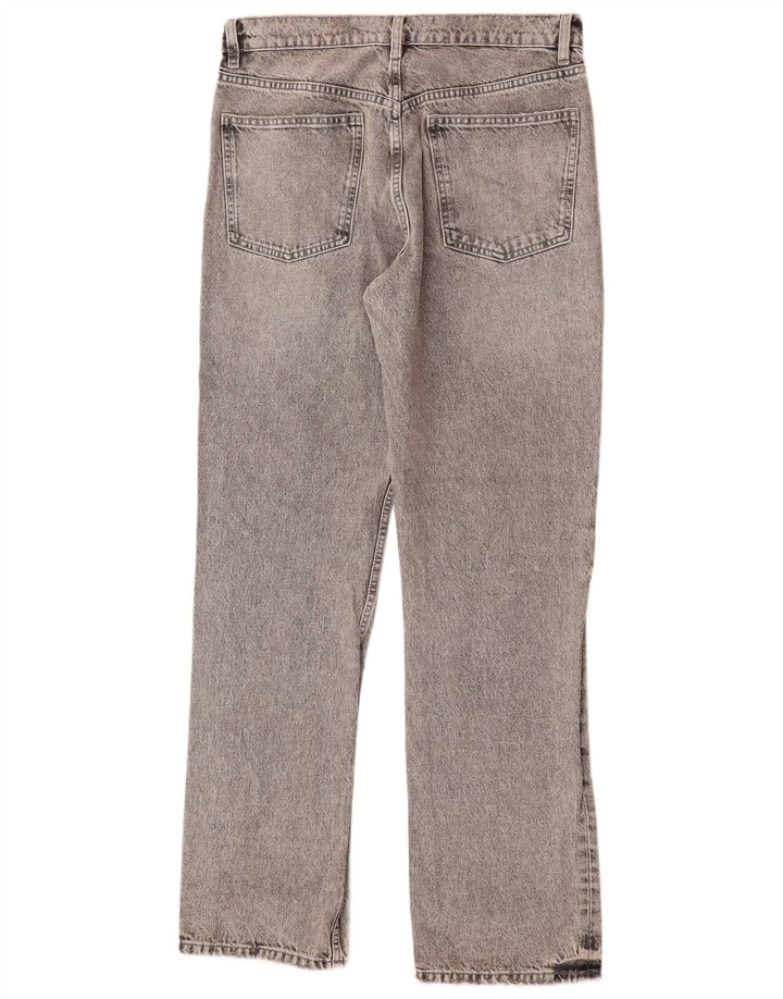 Damskie proste dżinsy Zara EU 40 Medium W30 L34 Szara bawełna