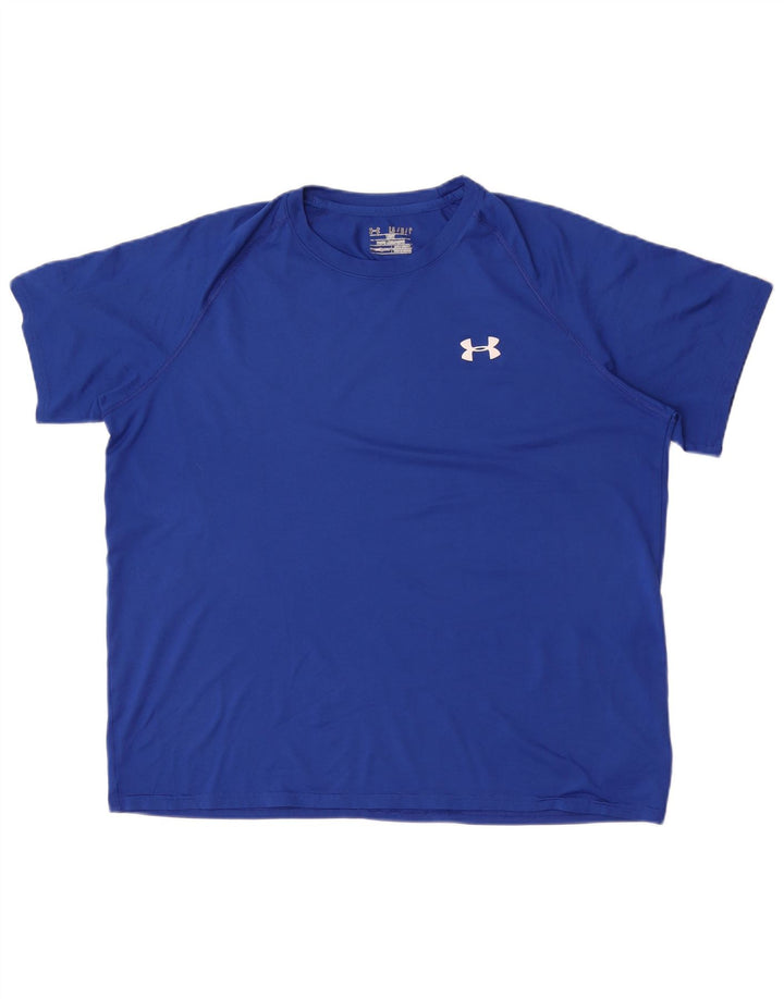 Under Armour Męski T-shirt Top, duży, niebieski, poliester