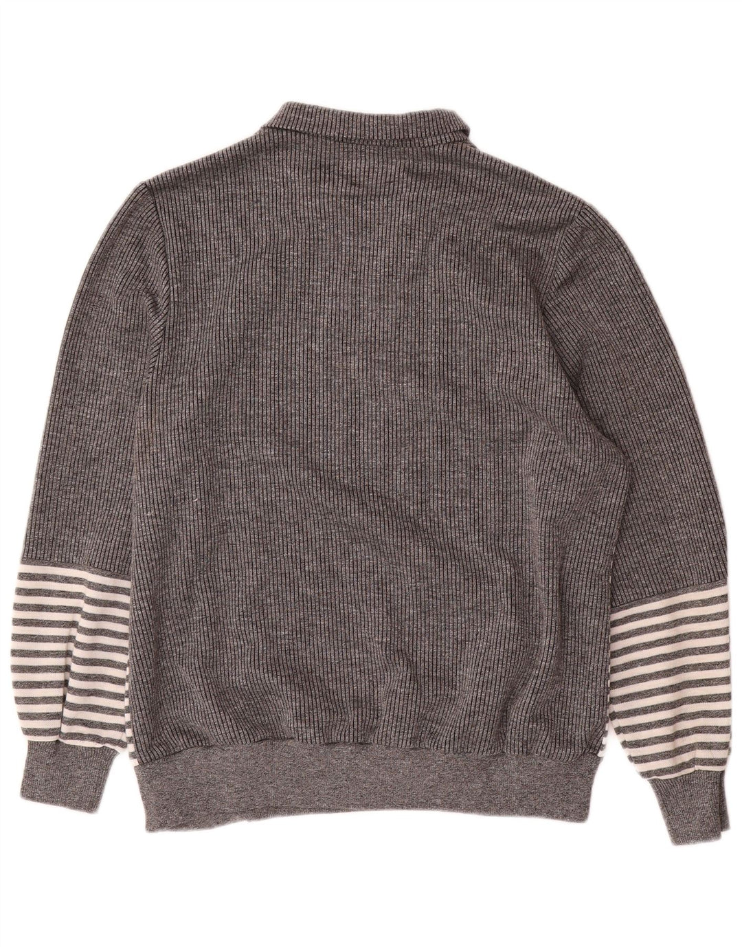 Vintage damski sweter polo EU 44 XL w szare paski