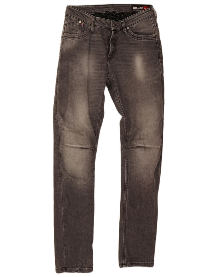 Damskie jeansy Skinny Blauer W28 L29 Szara bawełna
