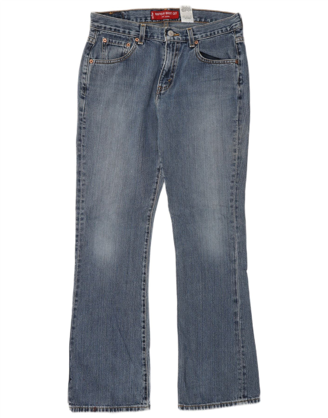 Damskie jeansy Levi's 515 Bootcut z niską talią US 8 Medium W30 L31 Niebieska bawełna