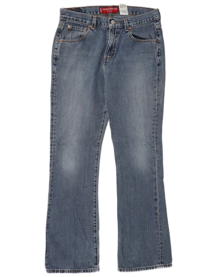 Damskie jeansy Levi's 515 Bootcut z niską talią US 8 Medium W30 L31 Niebieska bawełna
