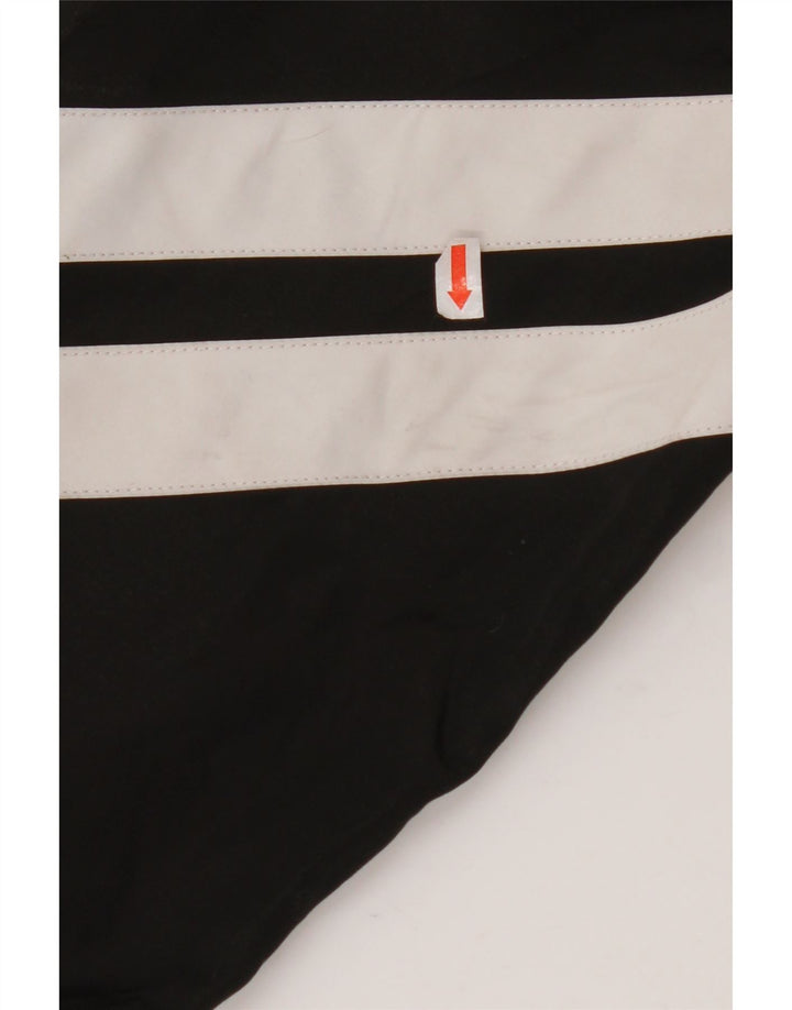 SUPERDRY Męska kurtka przeciwdeszczowa z kapturem i kapturem UK 40, duża, czarna w cętki