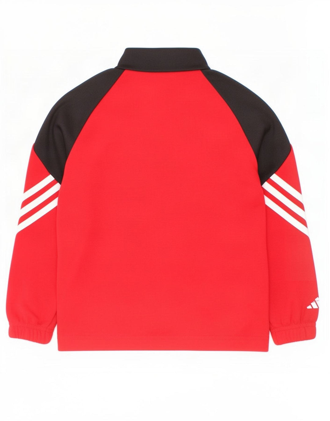 Chłopięcy dres Adidas z zamkiem błyskawicznym na szyi, 5-6 lat XS, czerwony, blok kolorów