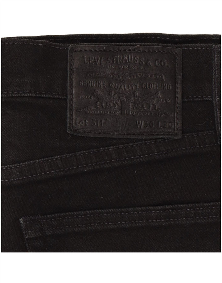 Męskie jeansy Levi's 511 Slim W30 L30 Czarne