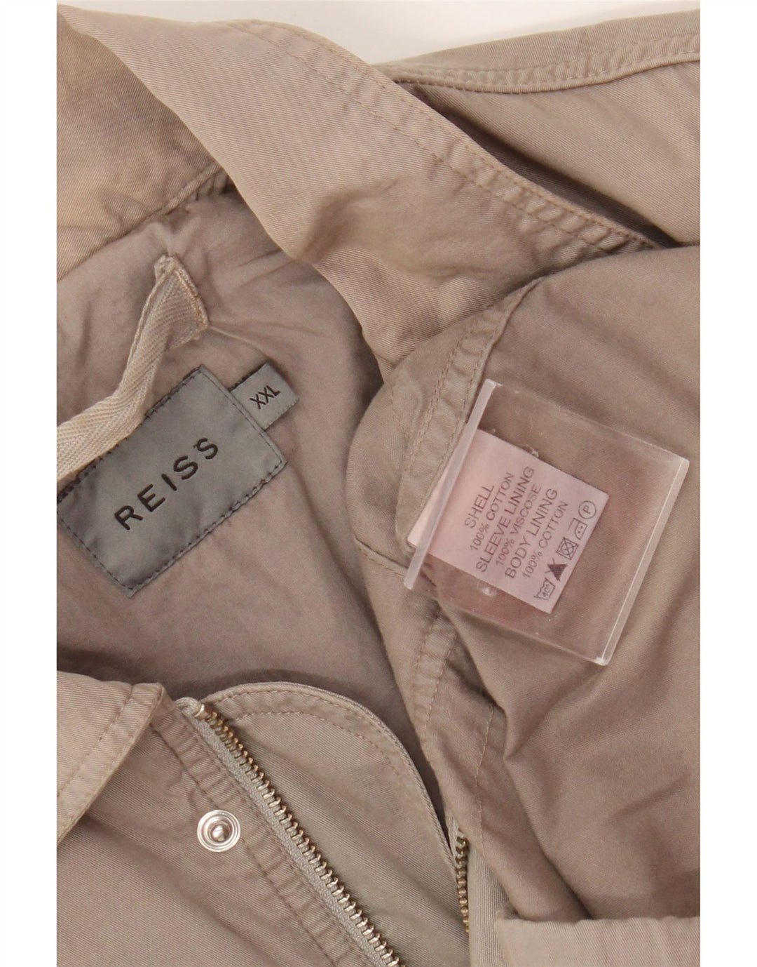 Kurtka męska Reiss UK 44 2XL, beżowa, bawełniana